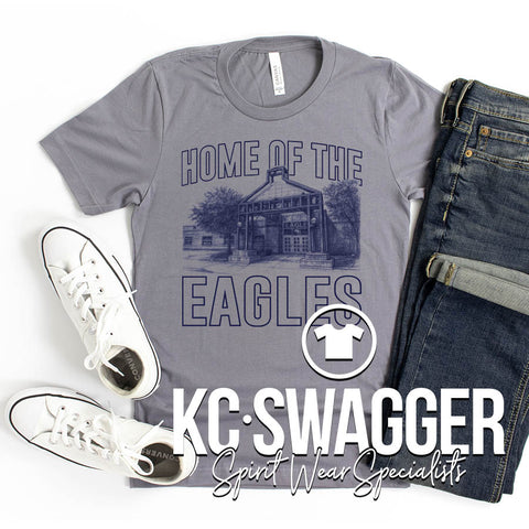 UWE EAGLES HEATHER STORM BELLA CANVAS TEE