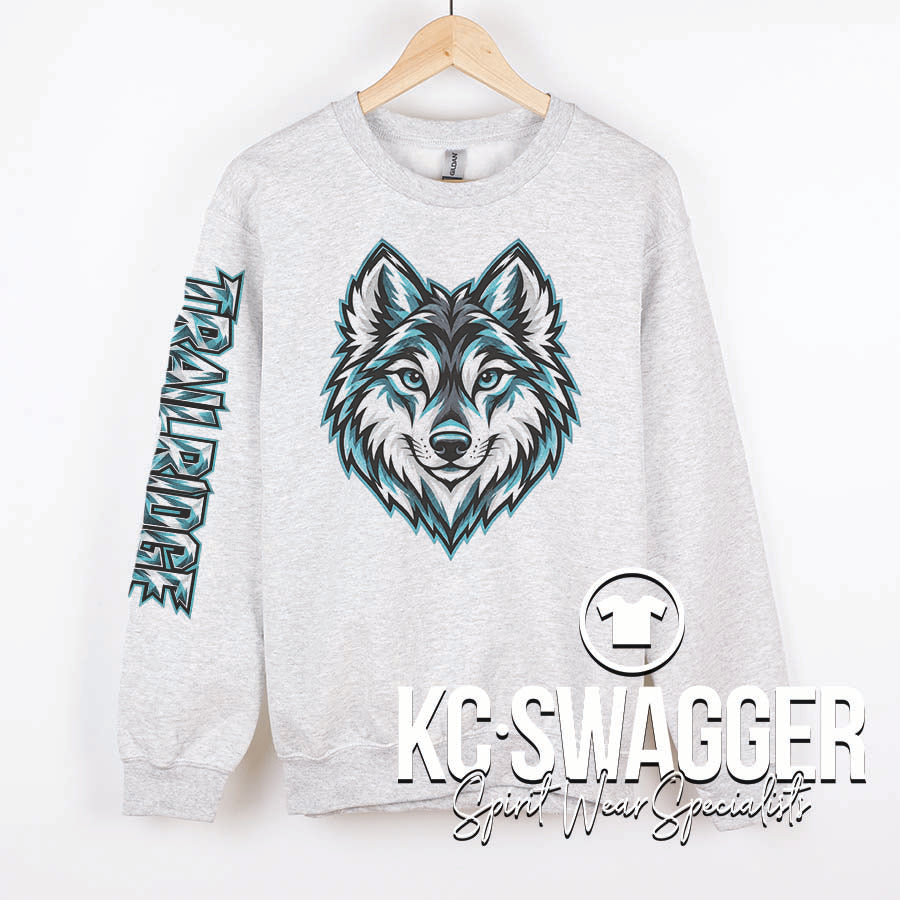 TRE TIMBERWOLVES ASH PORT AND CO SWEATSHIRT