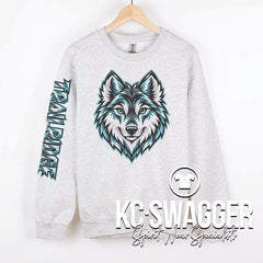 TRE TIMBERWOLVES ASH PORT AND CO SWEATSHIRT