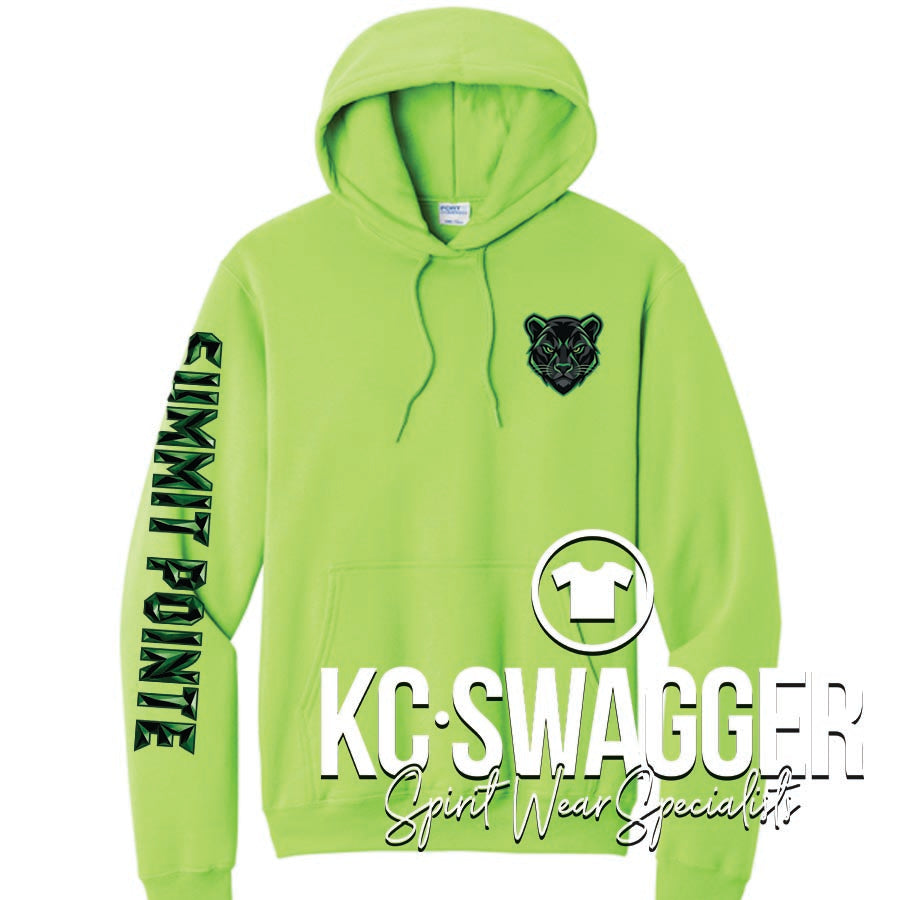 SPE PANTHERS NEON GREEN PORT AND CO HOODIE