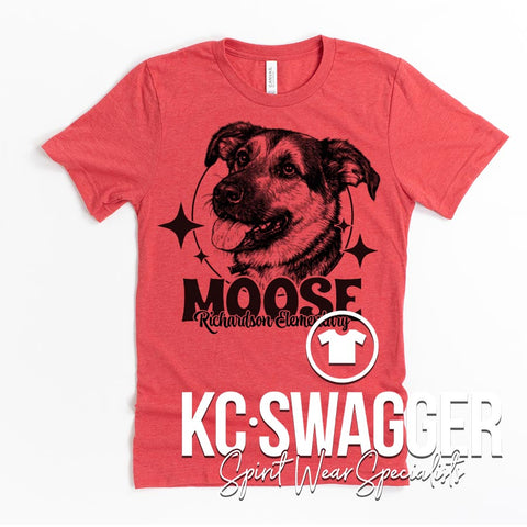 RHE ROADRUNNERS HEATHER RED BELLA CANVAS TEE