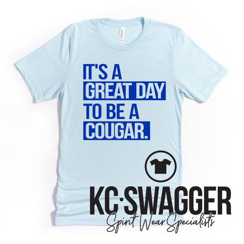 CM COUGARS ICE BLUE TEE