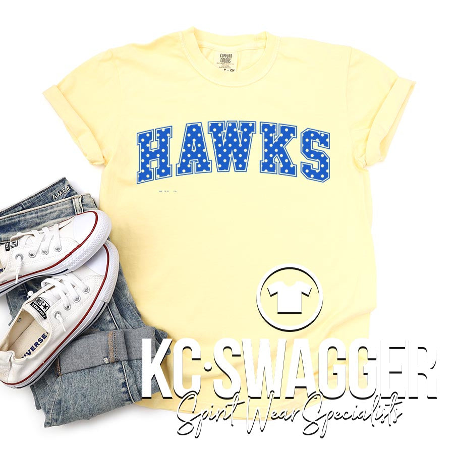 HGE HAWKS BUTTER COMFORT COLORS TEE