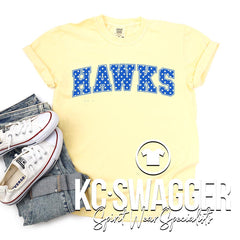 HGE HAWKS BUTTER COMFORT COLORS TEE