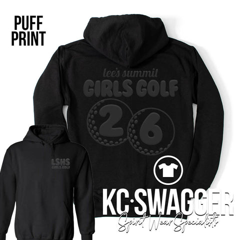 LSHS GIRLS GOLF BLACK HOODIE