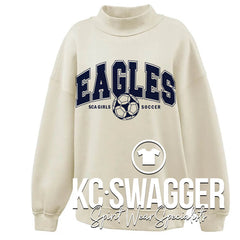 SCA GIRLS SOCCER VANILLA MOCKNECK FLEECE