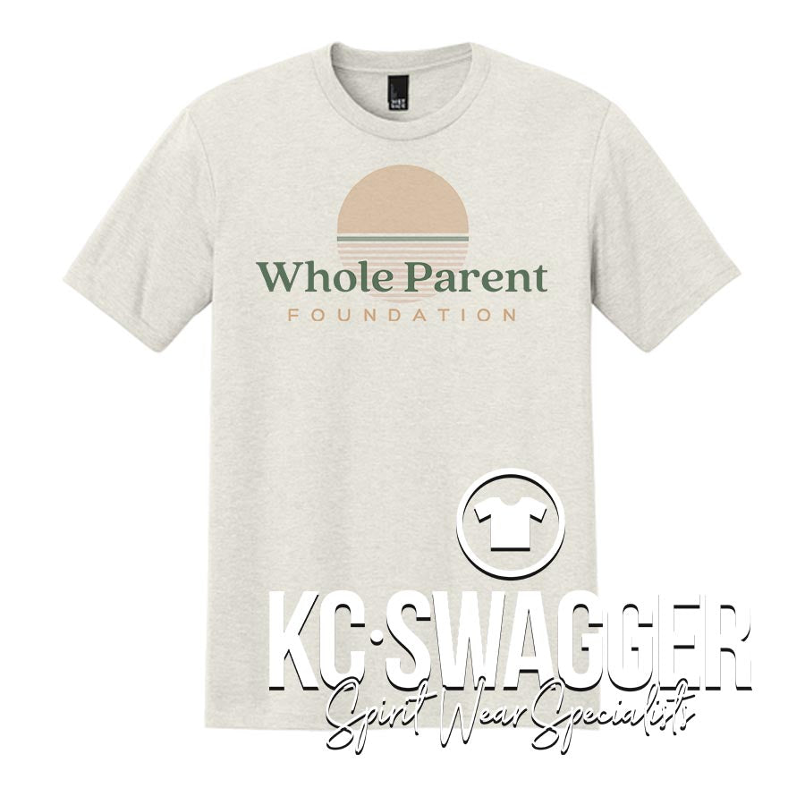 WHOLE PARENT FOUNDATION OATMEAL HEATHER UNISEX DISTRICT PERFECT TRI TEE