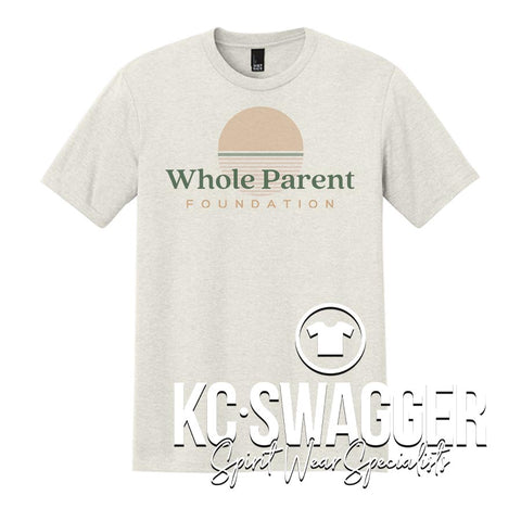 WHOLE PARENT FOUNDATION OATMEAL HEATHER UNISEX DISTRICT PERFECT TRI TEE