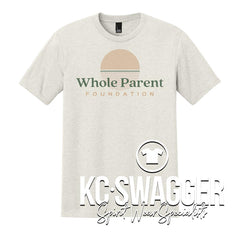 WHOLE PARENT FOUNDATION OATMEAL HEATHER UNISEX DISTRICT PERFECT TRI TEE