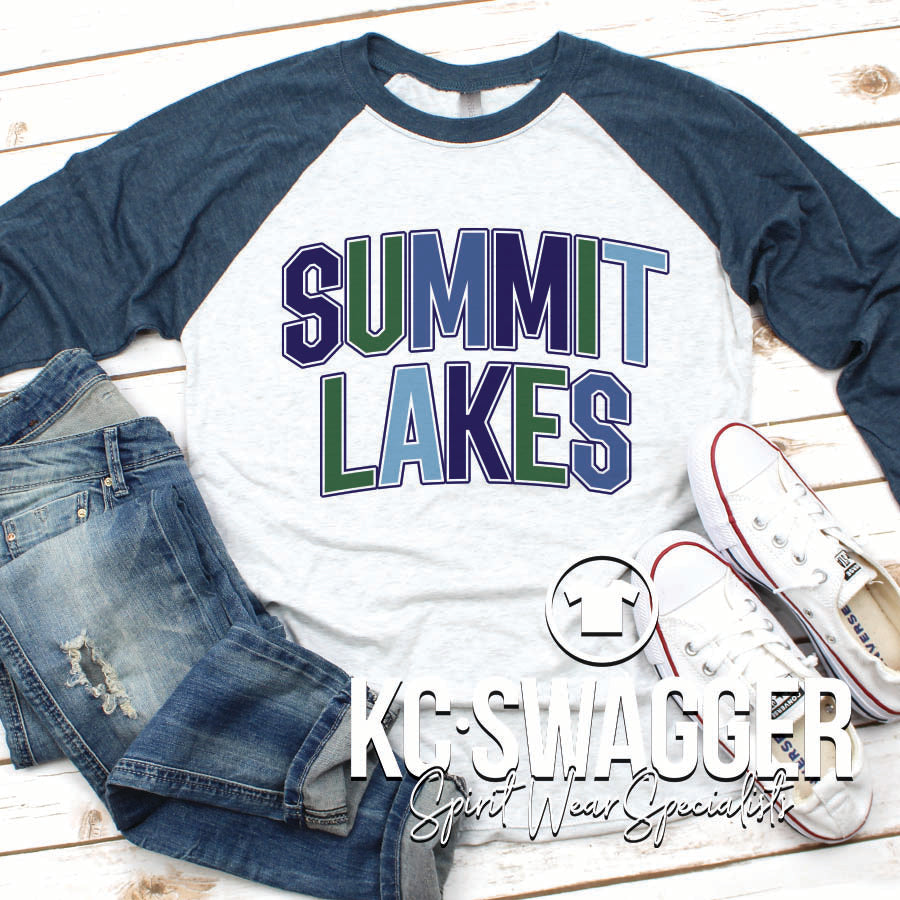SLMS FALCONS NAVY TRIBLEND NEXT LEVEL RAGLAN TEE (ADULT ONLY)