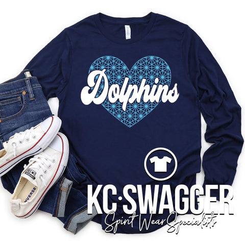 DYE DOLPHINS NAVY LONG SLEEVES