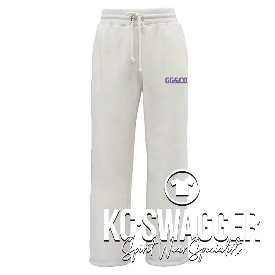 BSHS GG&CO CREAM PENNANT WOMEN'S FULL LEG FLEECE PANTS