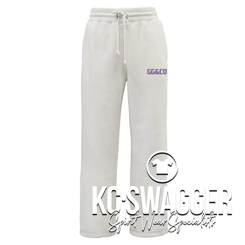 BSHS GG&CO CREAM PENNANT WOMEN'S FULL LEG FLEECE PANTS