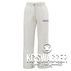 BSHS GG&CO CREAM PENNANT WOMEN'S FULL LEG FLEECE PANTS