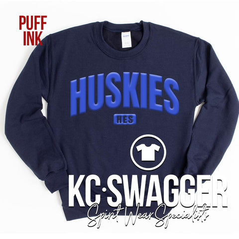 HES HUSKIES NAVY SWEATSHIRT