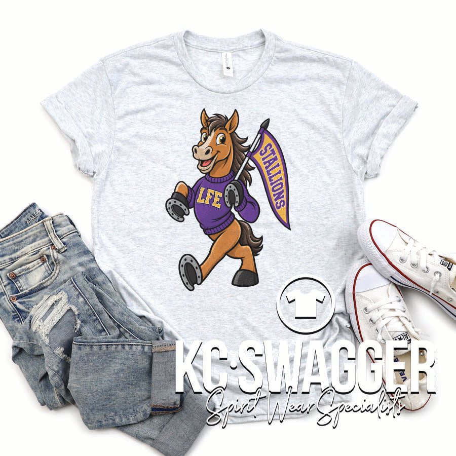 LFE STALLIONS ASH NEXT LEVEL TRIBLEND TEE
