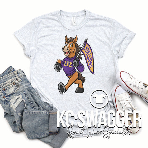 LFE STALLIONS ASH NEXT LEVEL TRIBLEND TEE