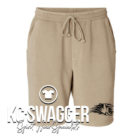 LSHS BOYS SWIM AND DIVE SANDSTONE PIGMENT-DYED INDEPENDENT TRADING CO SWEATSHORTS