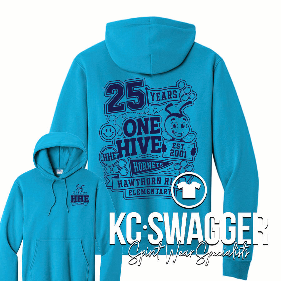 HHE HORNETS SAPPHIRE PORT AND CO HOODIE