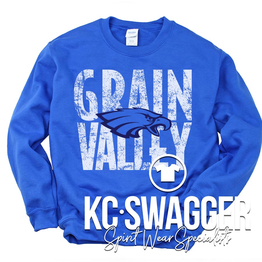GVNMS EAGLES ROYAL GILDAN SWEATSHIRT