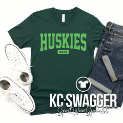 MRMS HUSKIES EVERGREEN BELLA CANVAS TEE