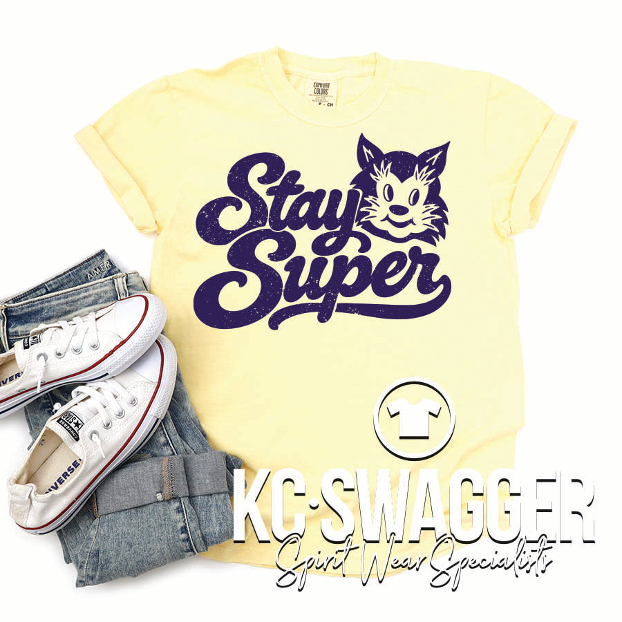 JLE SUPERCATS BUTTER COMFORT COLORS TEE