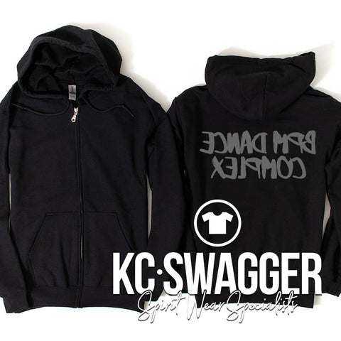 BPM DANCE BLACK GILDAN FULL ZIP HOODIE