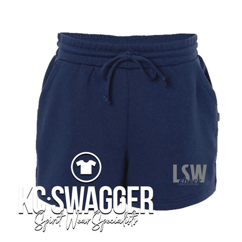 LSW CHEER NAVY LADIES BOXERCRAFT FLEECE SHORTS