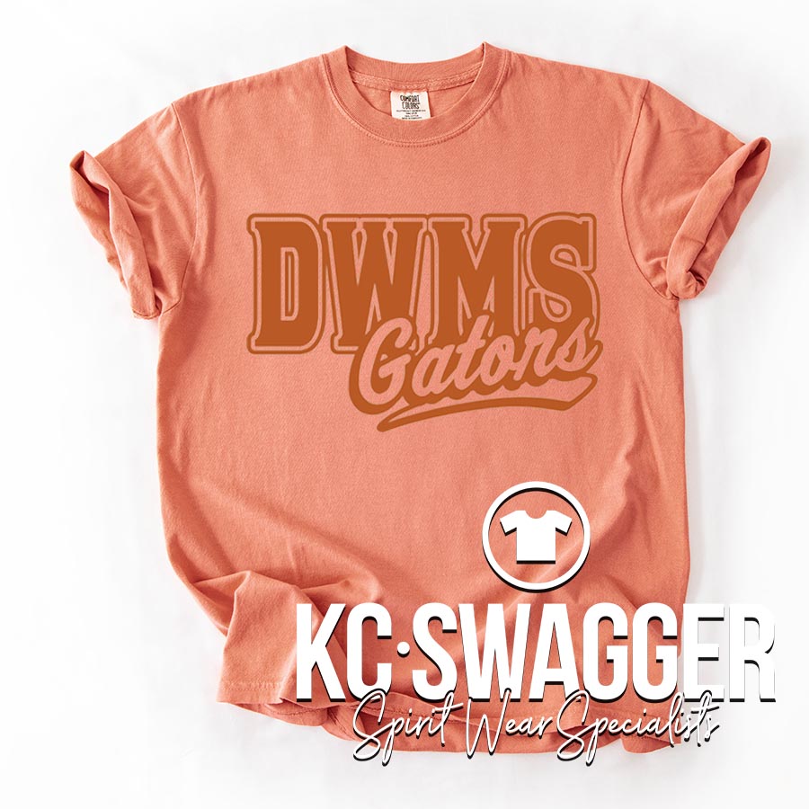 DWMS GATORS TERRACOTTA COMFORT COLORS TEE