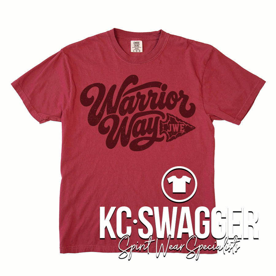 JWE WARRIORS RED COMFORT COLORS TEE