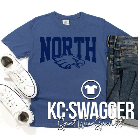 GVNMS EAGLES CHINA BLUE COMFORT COLORS TEE