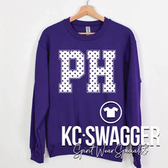 PH ROOSTERS PURPLE GILDAN SWEATSHIRT