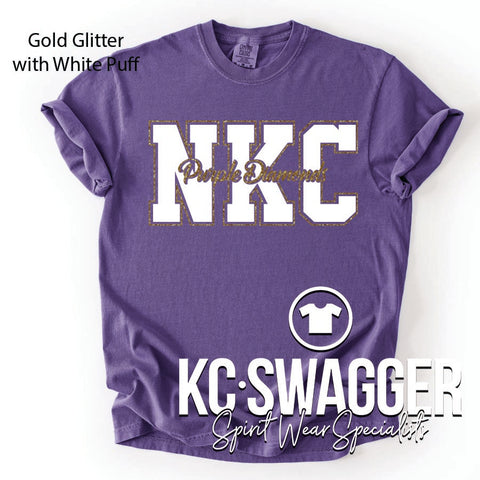 NKC PURPLE DIAMONDS GRAPE COMFORT COLORS TEE