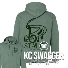 SHS ORCHESTRA HEATHER DARK GREEN GILDAN HOODIE