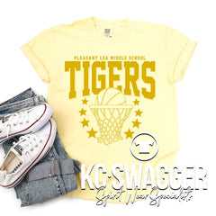 PLMS GIRLS BASKETBALL BUTTER COMFORT COLORS TEE