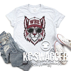 WBE BOBCATS ASH NEXT LEVEL TRIBLEND TEE