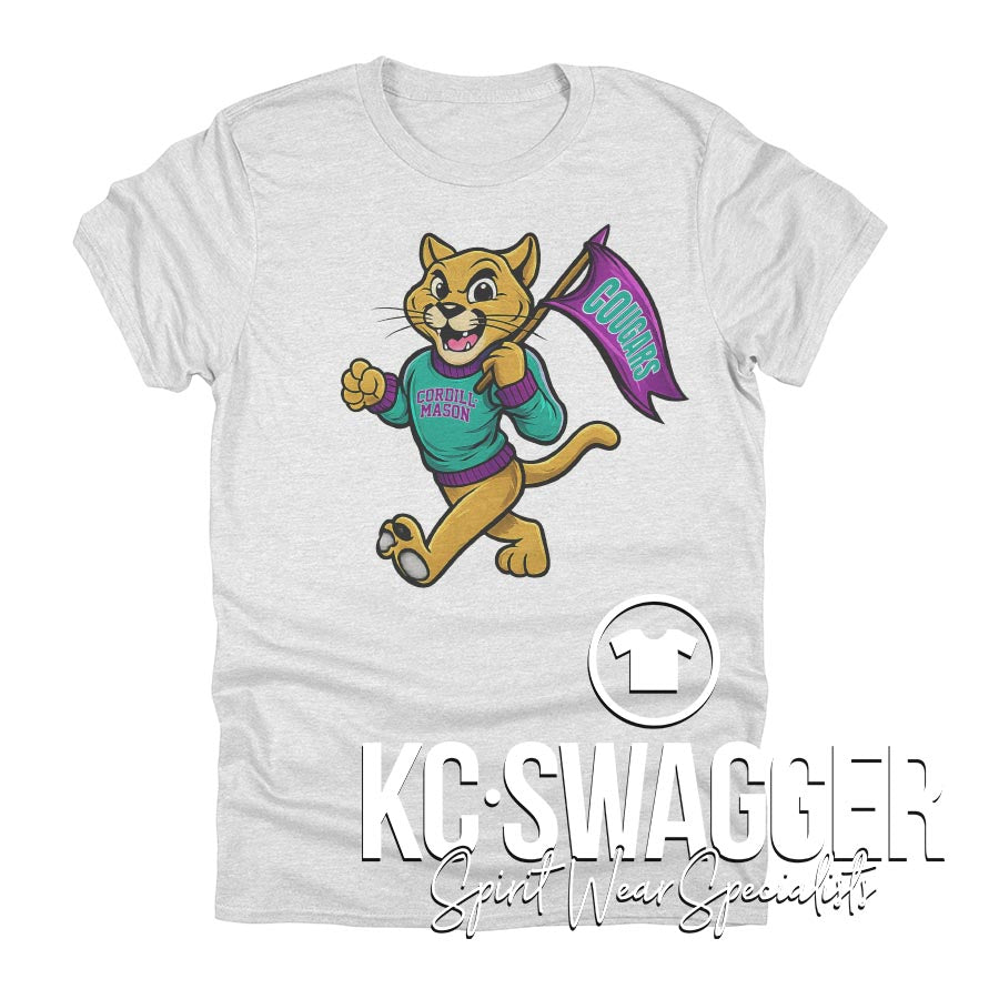 CME COUGARS ASH NEXT LEVEL TRIBLEND TEE