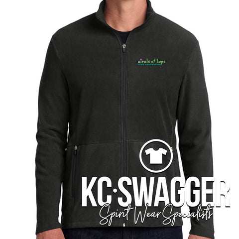 CIRCLE OF HOPE UNISEX FLEECE JACKET WITH ZIP POCKETS