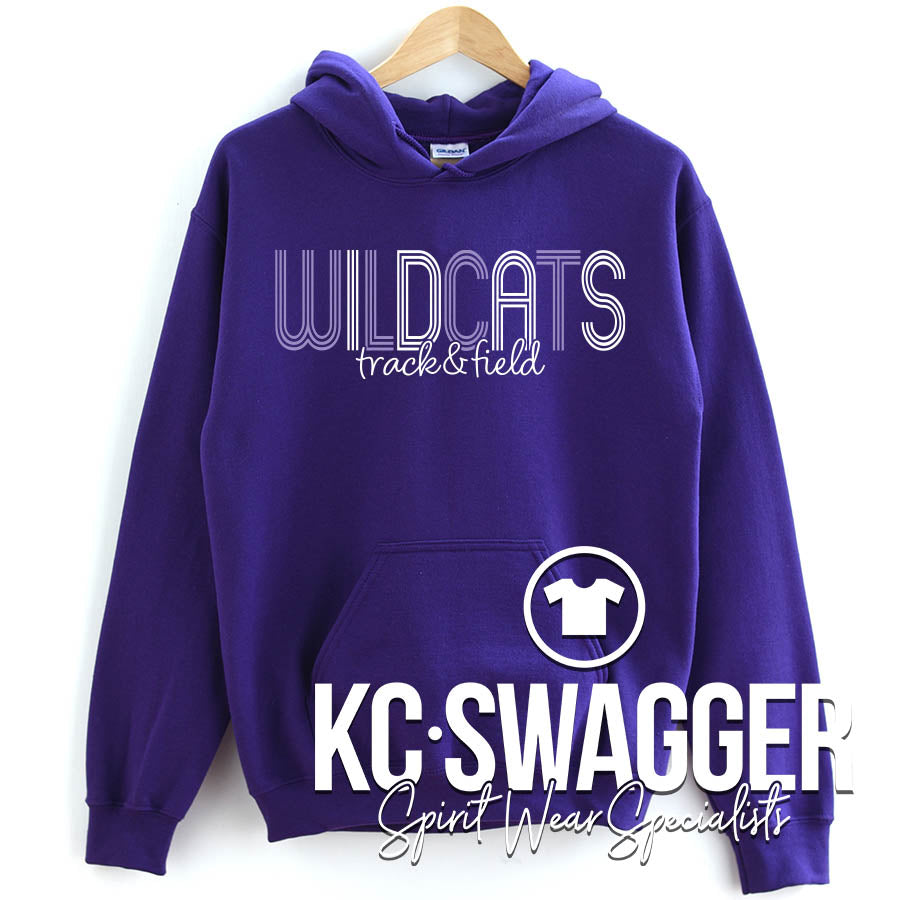 BSHS GIRLS TRACK AND FIELD PURPLE GILDAN HOODIE