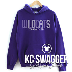 BSHS GIRLS TRACK AND FIELD PURPLE GILDAN HOODIE