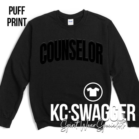 ISD MENTAL HEALTH BLACK PUFF PRINT SWEATSHIRT