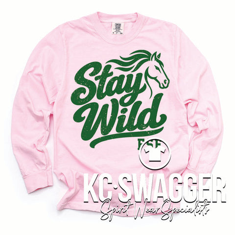 FSE MUSTANGS BLOSSOM LONG SLEEVE COMFORT COLORS TEE