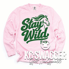 FSE MUSTANGS BLOSSOM LONG SLEEVE COMFORT COLORS TEE