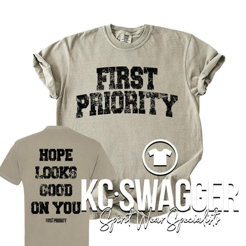 FIRST PRIORITY SANDSTONE COMFORT COLORS TEE