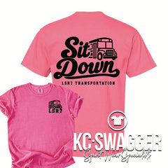 LSR7 TRANSPORTATION WATERMELON COMFORT COLORS TEE