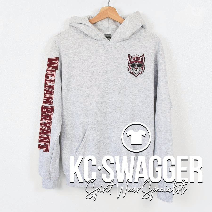 WBE BOBCATS ASH PORT AND CO HOODIE