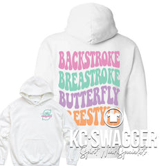 BSSHS GIRLS SWIM AND DIVE WHITE SWIM GILDAN HOODIE