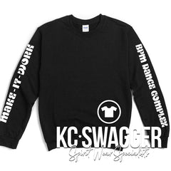 BPM DANCE BLACK GILDAN SWEATSHIRT