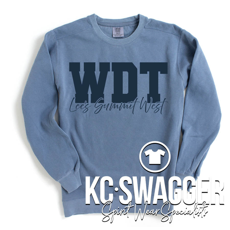 LSWDT BLUE JEAN COMFORT COLORS SWEATSHIRT