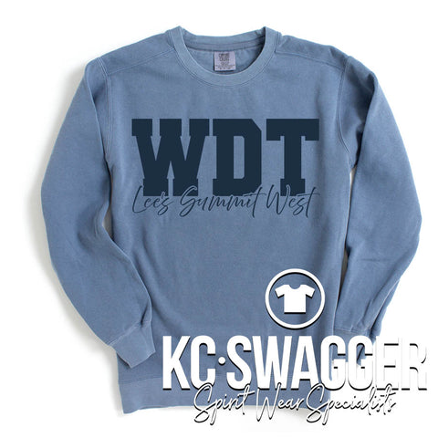 LSWDT BLUE JEAN COMFORT COLORS SWEATSHIRT
